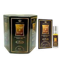 Oud & Rose -6ml (.2oz) Roll-on Perfume Oil by Al-Rehab (Box of 6) - Intense Oud