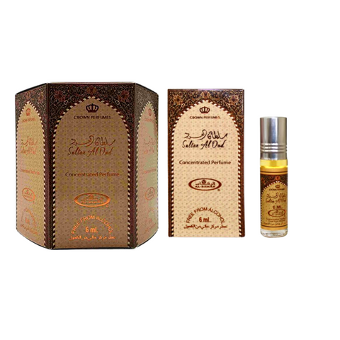 Sultan Al Oud 6ml (.2oz) Roll-on Perfume Oil by Al-Rehab (Box of 6) - Intense Oud