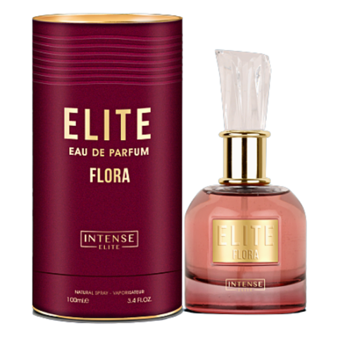 Pink Addiction Eau De Parfum for women by Intense Oud, 100ml, featuring rose petals and elite flora in a sleek bottle.