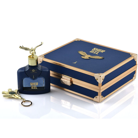 Junaid Jamshed Sheer Dil Men Eau De Parfum 100ML bottle with elegant packaging and clear branding.