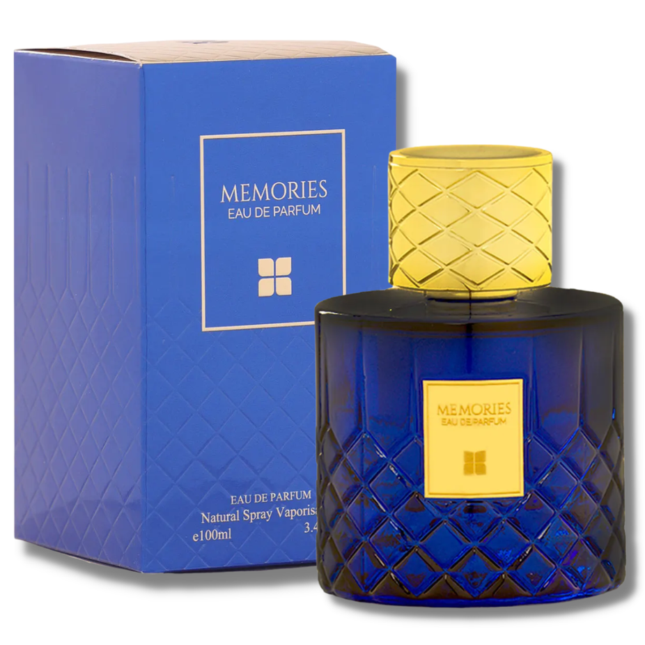 Ideas Memories for Men and Women Eau De Parfum 100ML bottle, elegant design, showcasing the fragrance bottle with a sleek appearance.