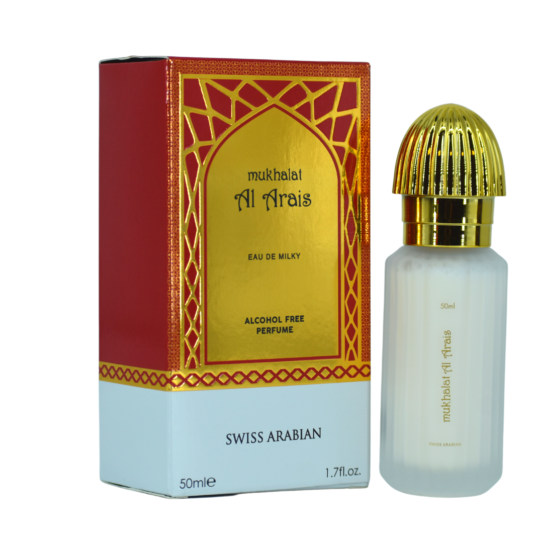 Mukhalat Al Arais Eau De Milky Spray - 50 ML (1.7 oz) by Swiss Arabian - Intense Oud