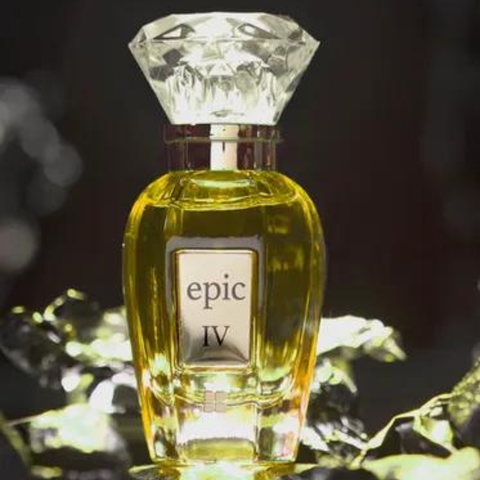 Ideas Epic IV Eau De Parfum for Women in 25ml bottle, elegant glass container with floral and fruity scent details.