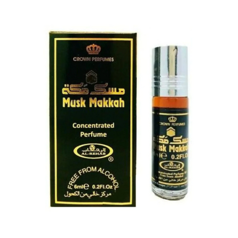 Musk Makkah- 6ml (.2oz) Roll-on Perfume Oil by Al-Rehab (Box of 6) - Intense Oud