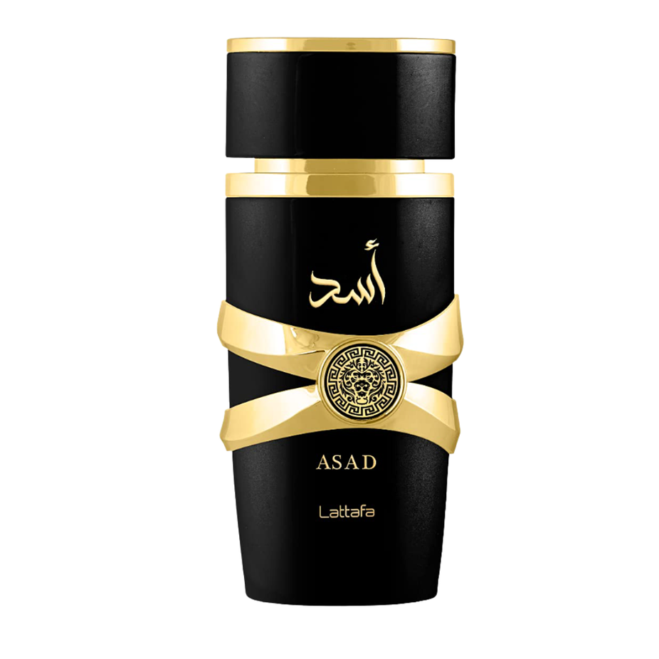 Lattafa Asad, Yara & Yara Moi Eau de Parfum spray bundle, 100ml, featuring elegant bottles and packaging.