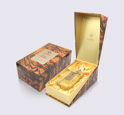 White Cashmere Eau de Parfum by AZHA in 100ml bottle, elegant white packaging and sleek design, showcasing luxury fragrance.