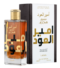 Ameer Al Oud Intense Oud, Ser Al Malika & Velvet Rose EDP-100ml(3.4 oz) with Magnetic Gift Box | by Lattafa Perfumes - Intense Oud
