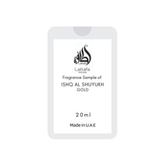 Ishq Al Shuyukh Gold Tester EDP - Unisex 20ml | by Lattafa Pride - Intense Oud