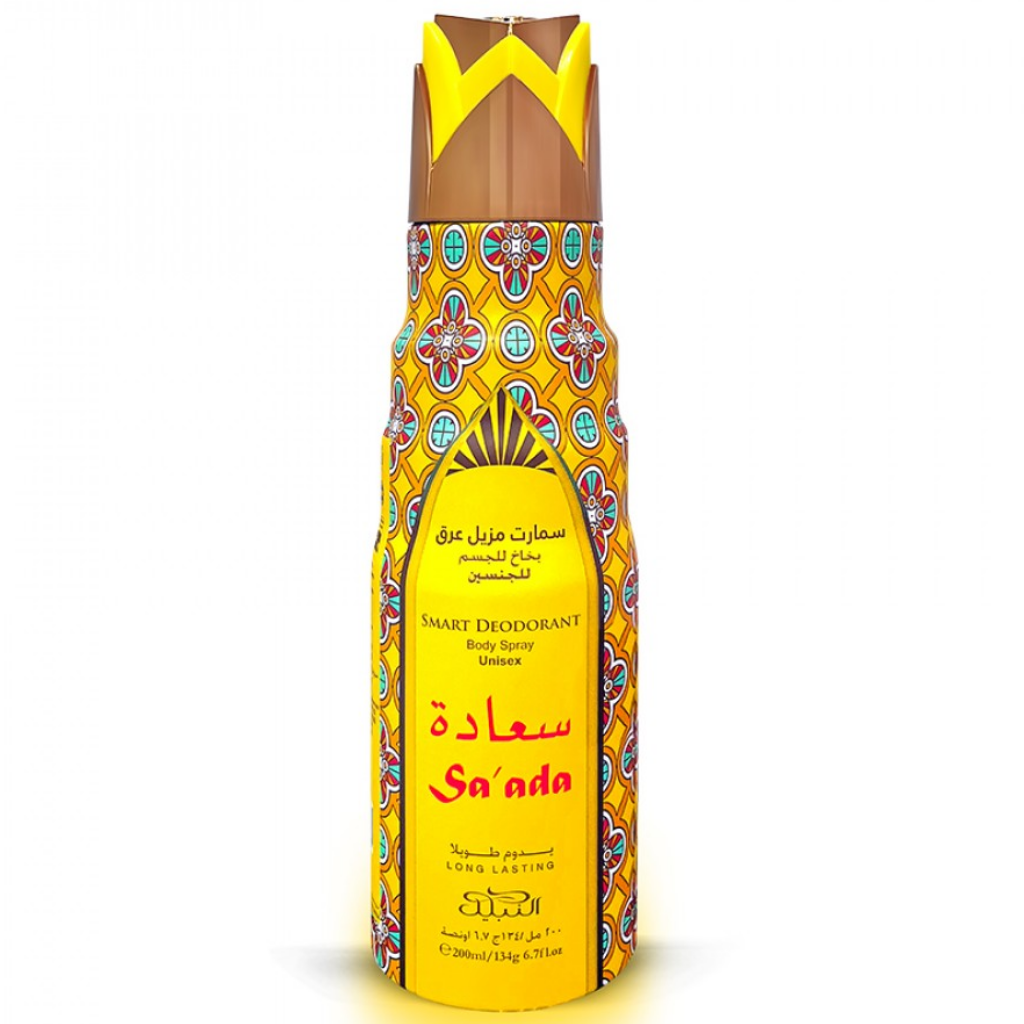 Sa'ada Deodorant - 200ML (6.7oz) by Nabeel - Intense Oud