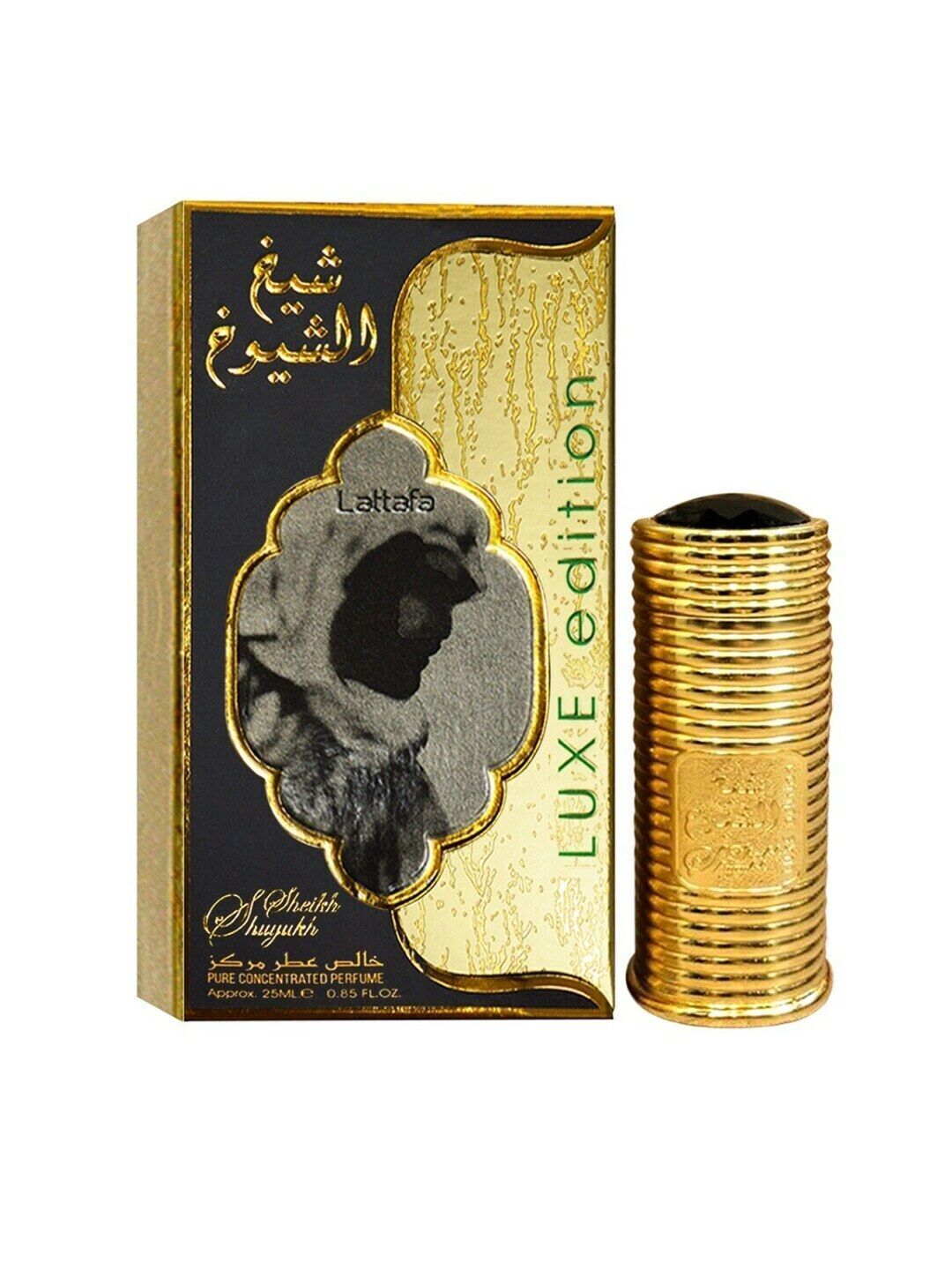 Sheikh Al Shuyukh Luxe Edition Concentrated Perfume Oil - 25ML By Lattafa - Intense Oud
