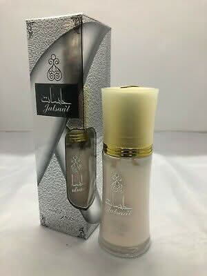 Ard Al Zaafaran Jalsaat Lotion 50GMS in a sleek white bottle with floral and Arabic design details.